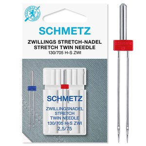 מחט סטרץ' כפולה בעובי 75 וברוחב 2.5 מילימטרים