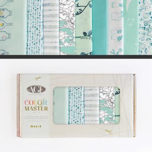 קופסת רבעים שמנים (fat quarters) מים מתוקים