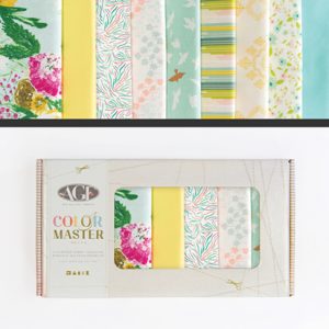 קופסת רבעים שמנים (fat quarters) אביב עדין