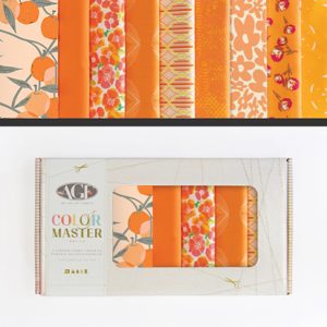קופסת רבעים שמנים (fat quarters) קיץ של מנדרינה